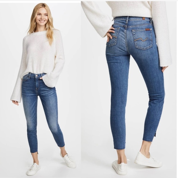 🆕 7 for all Mankind Skinny Stet Jeans. Like New! - Picture 16 of 16